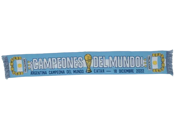 bufanda de fÚtbol de argentina campeones del mundo