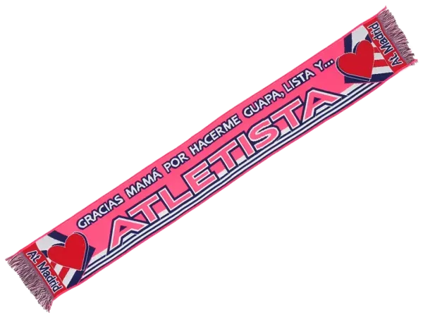 bufanda de fÚtbol atletista gracias mamÁ