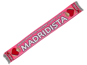 bufanda de fÚtbol pequeÑa madridista gracias mamÁ