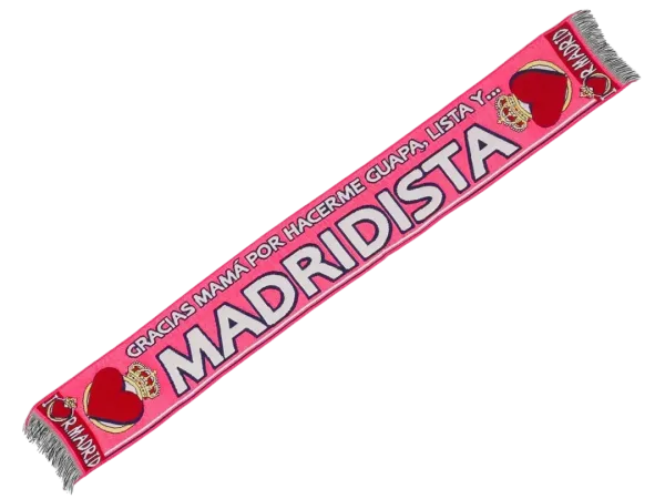 bufanda de fÚtbol pequeÑa madridista gracias mamÁ