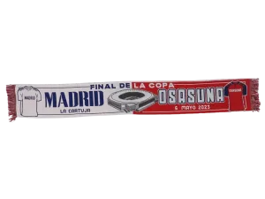 bufanda de fÚtbol final de copa madrid osasuna