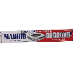 bufanda de fÚtbol final de copa madrid osasuna