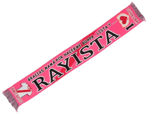 bufanda de fÚtbol rayista gracias mamÁ