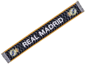Real Madrid black woven scarf