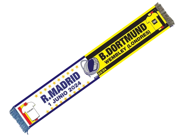 bufanda final champions 2024: real madrid vs borussia dortmund