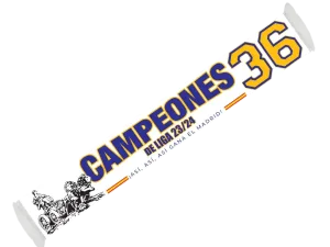 bufanda campeÓn de liga real madrid