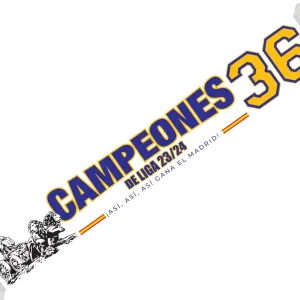bufanda campeÓn de liga real madrid